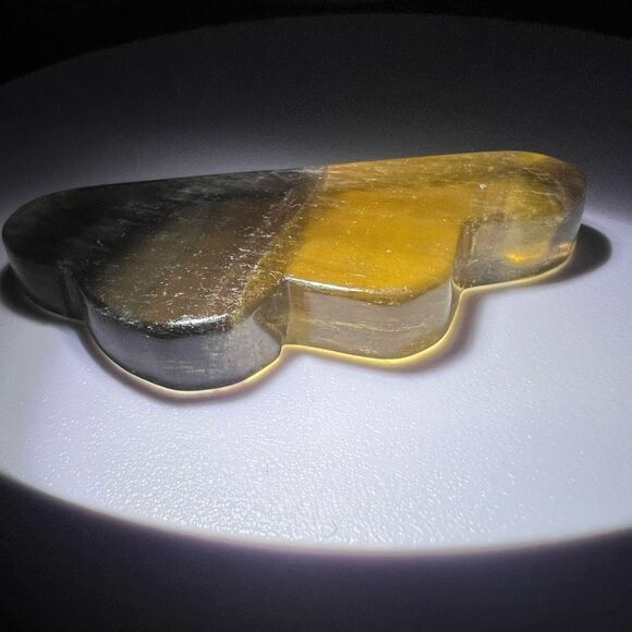 Yellow Fluorite Crystal Cloud Carving‎ (#2) - Picture 4 of 11